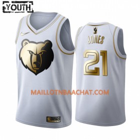 Maillot NBA Memphis Grizzlies Tyus Jones 21 Nike 2019-20 Blanc Golden Edition Swingman - Enfant